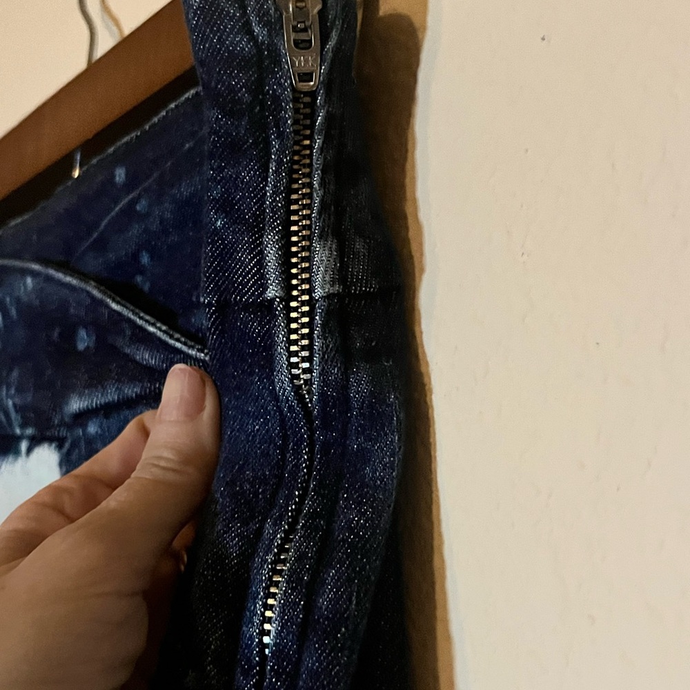 I.AM.GIA Dark Blue Tie-Dye Bell bottom Flare Jeans - Picture 10 of 11